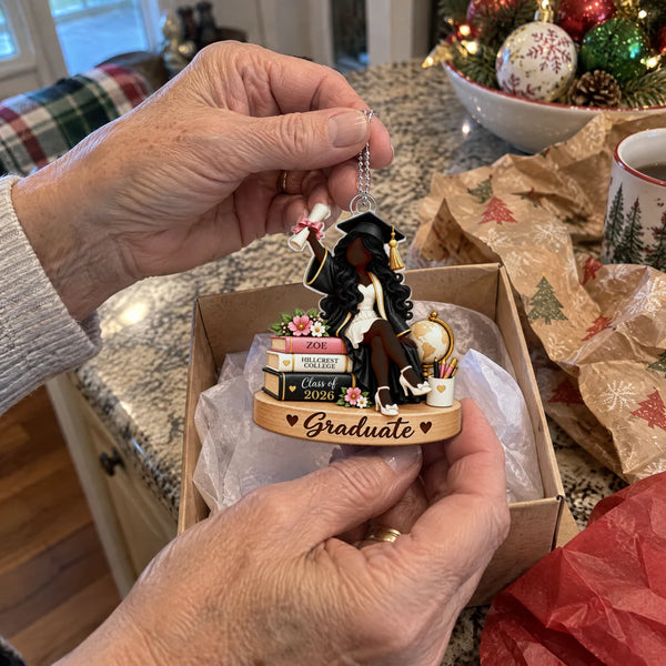 Personalized Class of 2026 Graduation Christmas Keepsake Ornament