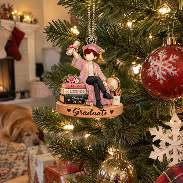Personalized Class of 2026 Graduation Christmas Keepsake Ornament
