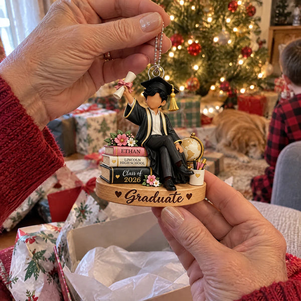 Personalized Class of 2026 Graduation Christmas Keepsake Ornament