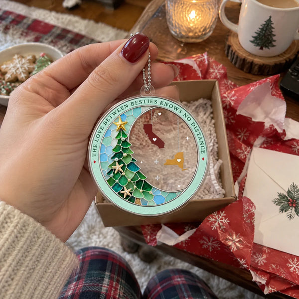 Personalized Family State Christmas Ornament