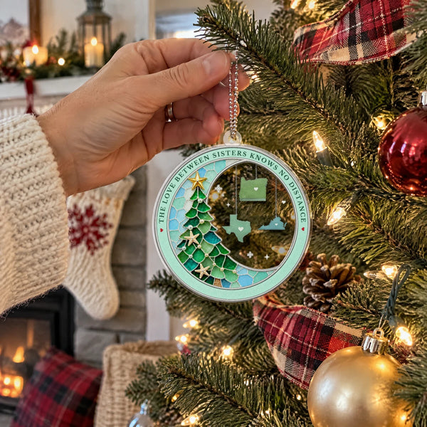 Personalized Family State Christmas Ornament