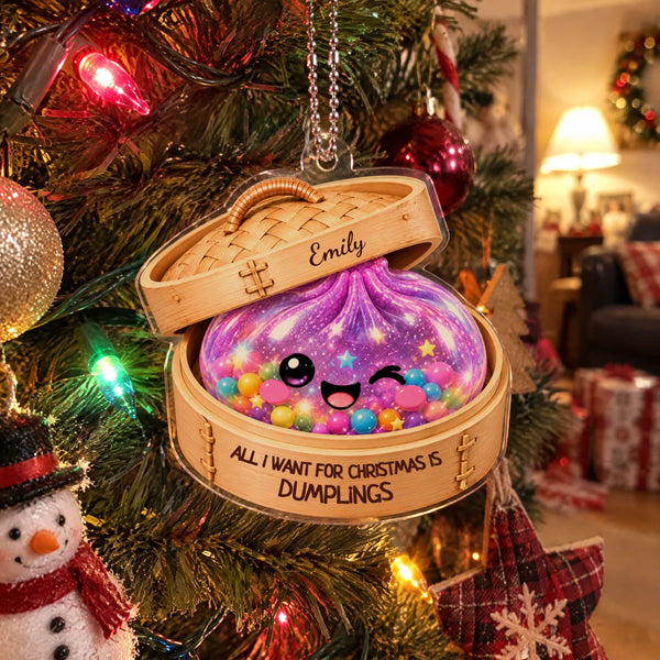 Personalized Christmas Dumpling Ornament