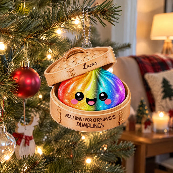 Personalized Christmas Dumpling Ornament