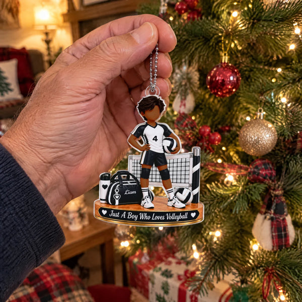 Personalized Volleyball Player Christmas Keepsake Ornament