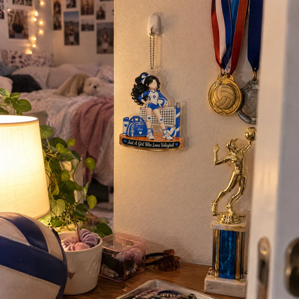 Personalized Volleyball Player Christmas Keepsake Ornament