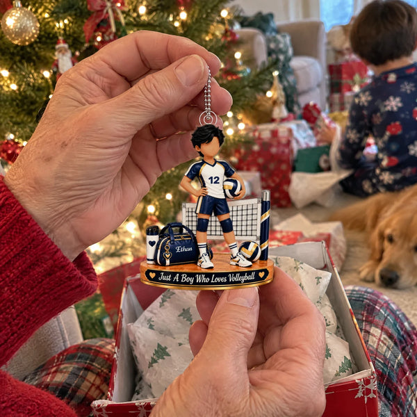 Personalized Volleyball Player Christmas Keepsake Ornament