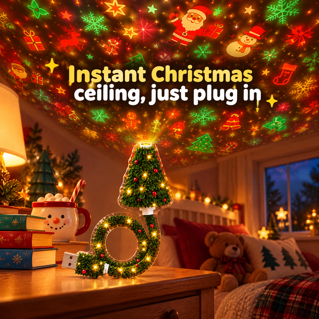 Smart Holiday Ceiling Projector — product photo 1 of 9