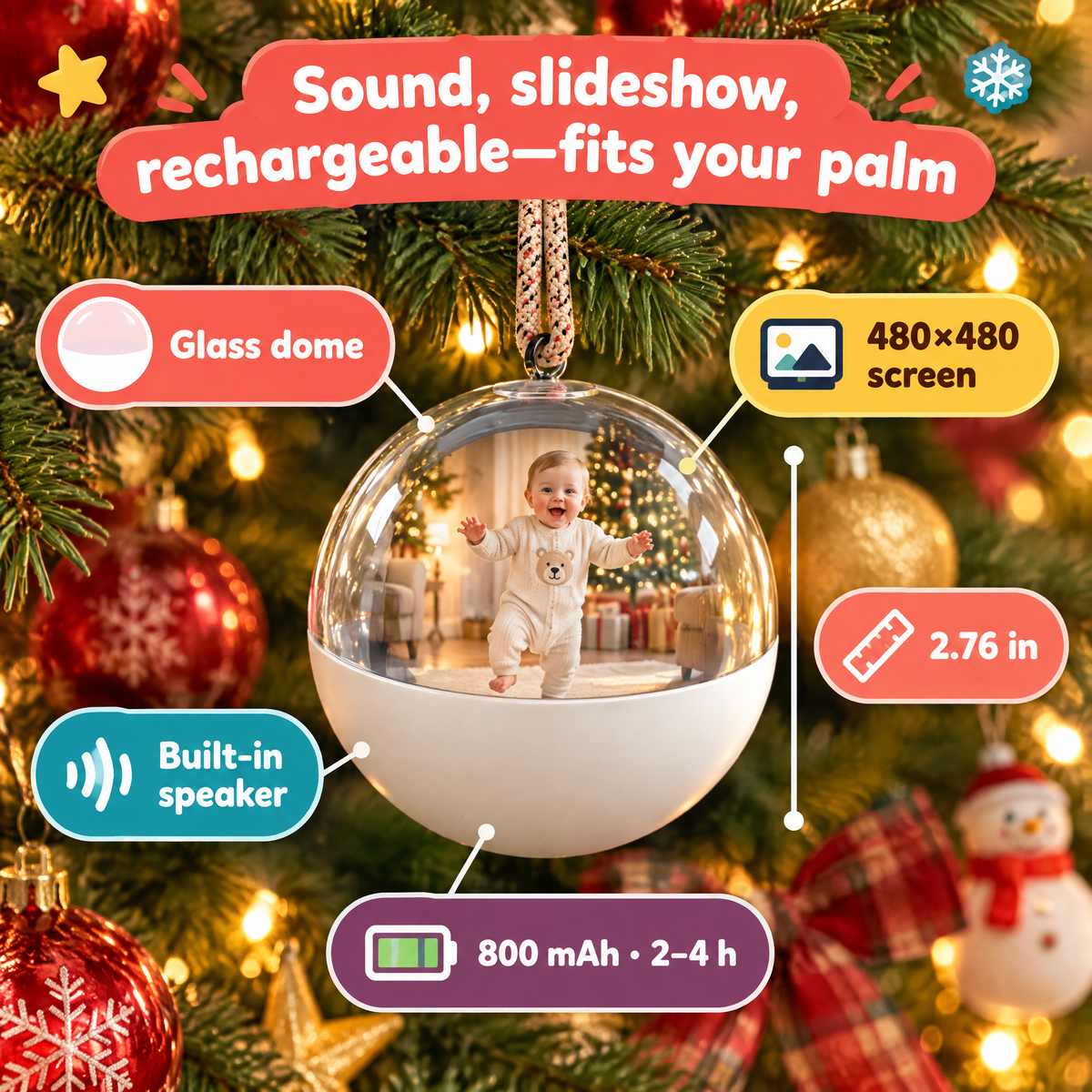 Smart Video Keepsake Ball — product photo 4 of 10