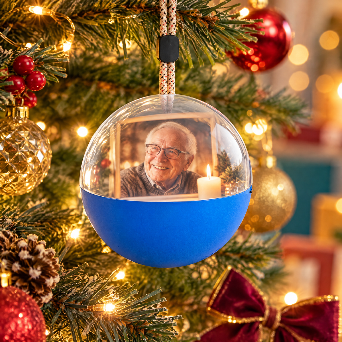 Smart Video Keepsake Ball — Blue