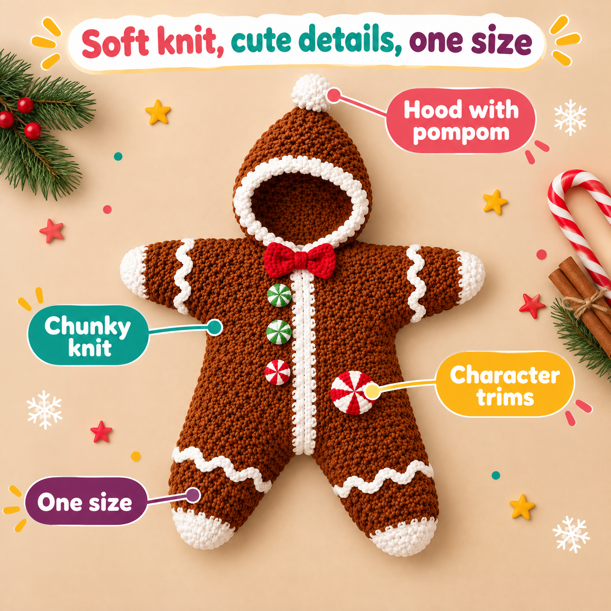 Little Christmas Star Keepsake Suit — product photo 4 of 9