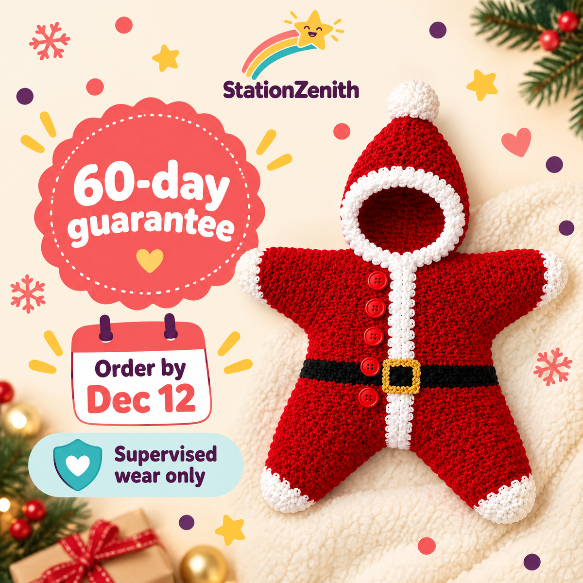 Little Christmas Star Keepsake Suit — product photo 9 of 9
