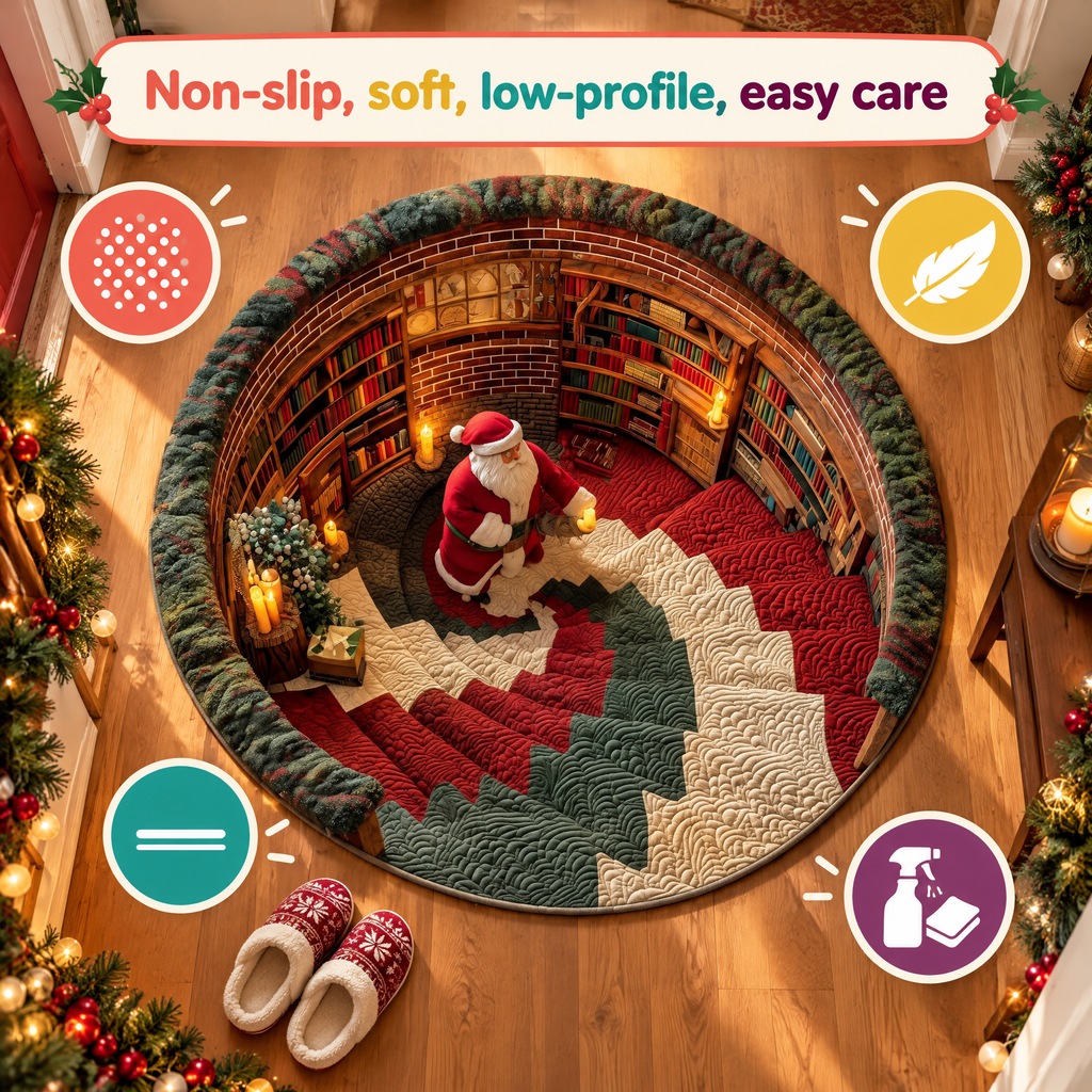 Magical Christmas 3D Illusion Rug — product photo 4 of 9