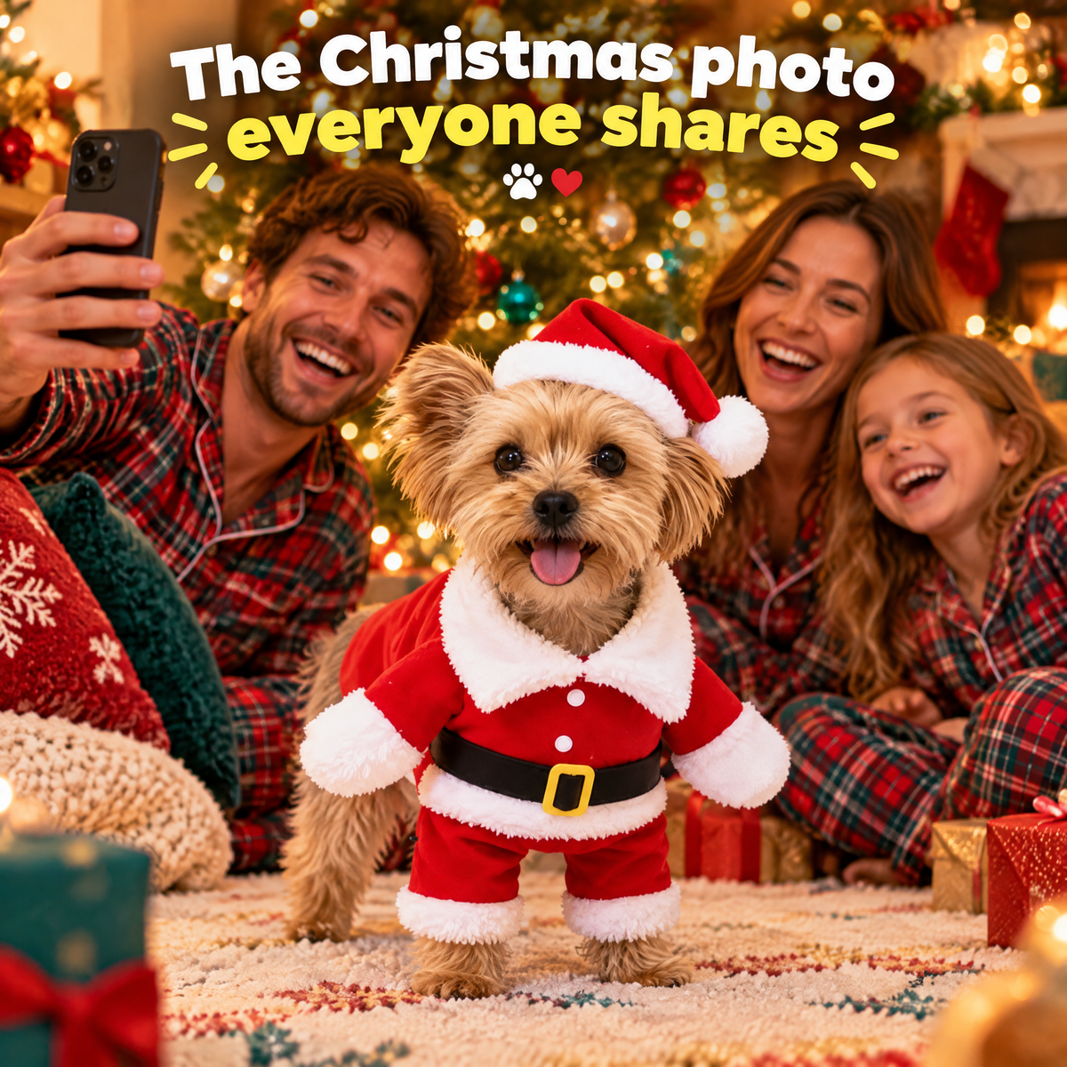 The Standing Santa Pet Costume — product photo 2 of 9