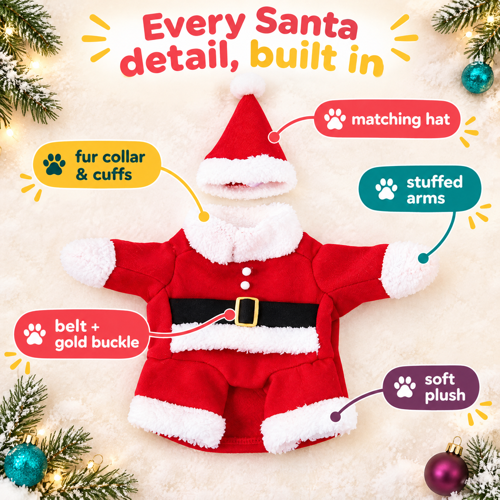 The Standing Santa Pet Costume — product photo 4 of 9