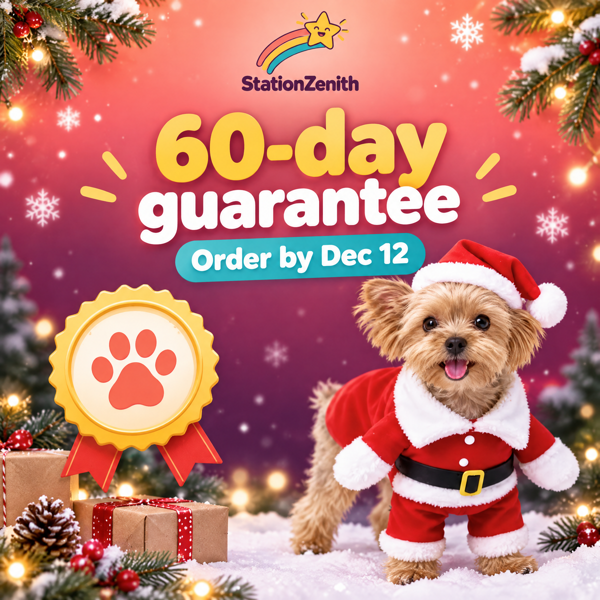 The Standing Santa Pet Costume — product photo 9 of 9