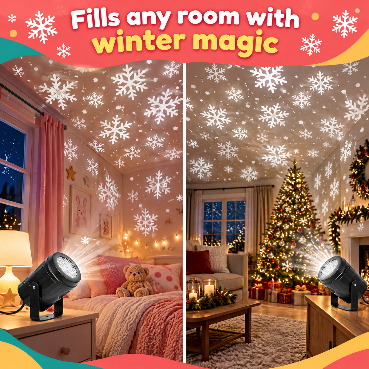 Indoor Magic Snow Projector — product photo 6 of 9