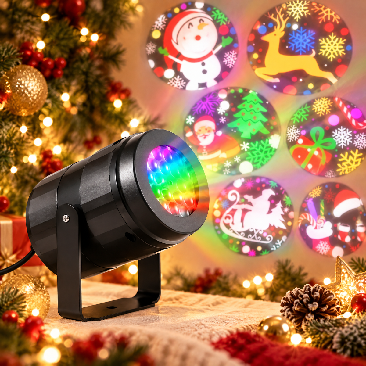 Indoor Magic Snow Projector — 16 Christmas Patterns