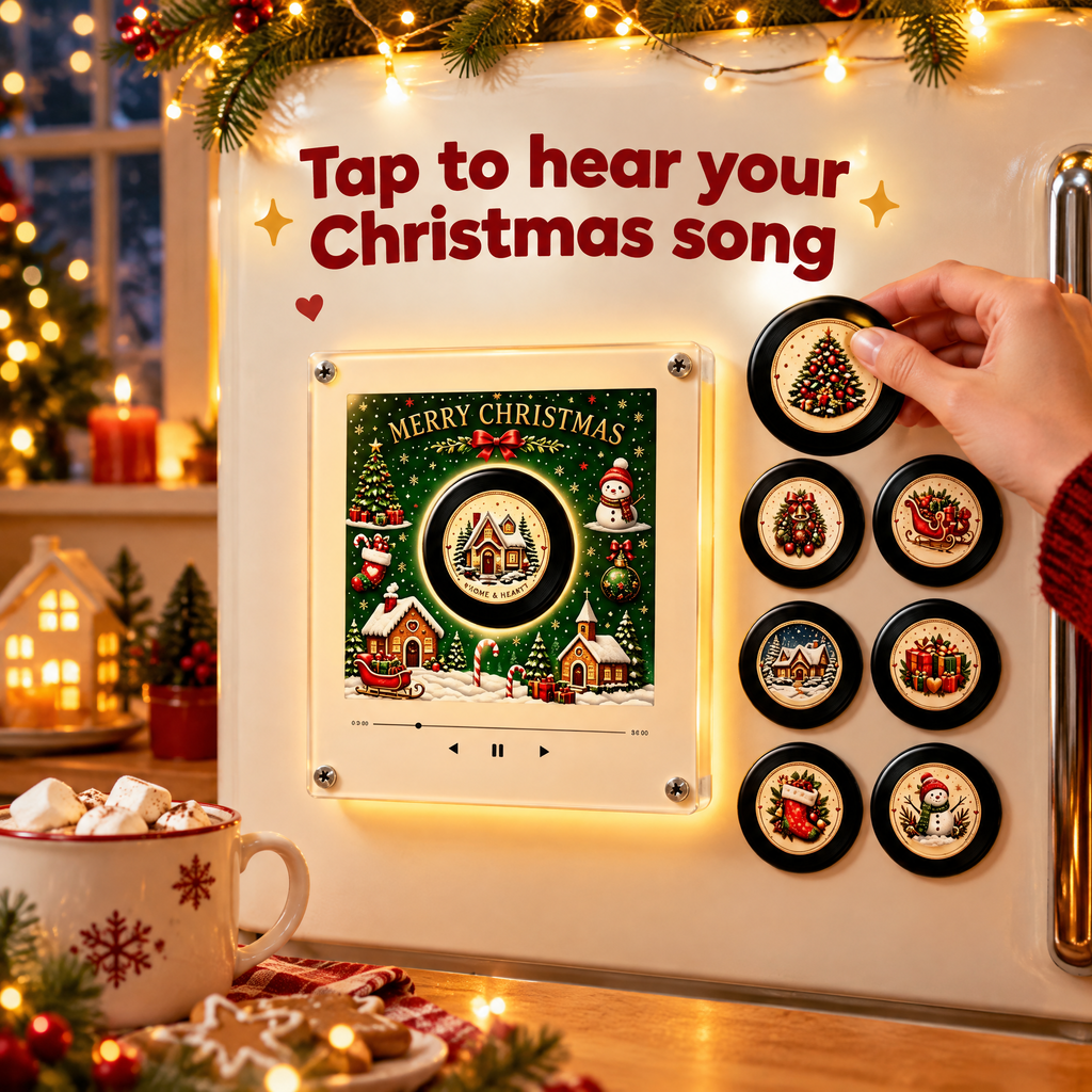 Smart Christmas Mini Record Magnet — product photo 1 of 10