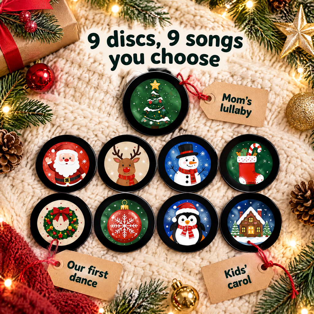 Smart Christmas Mini Record Magnet — product photo 3 of 10