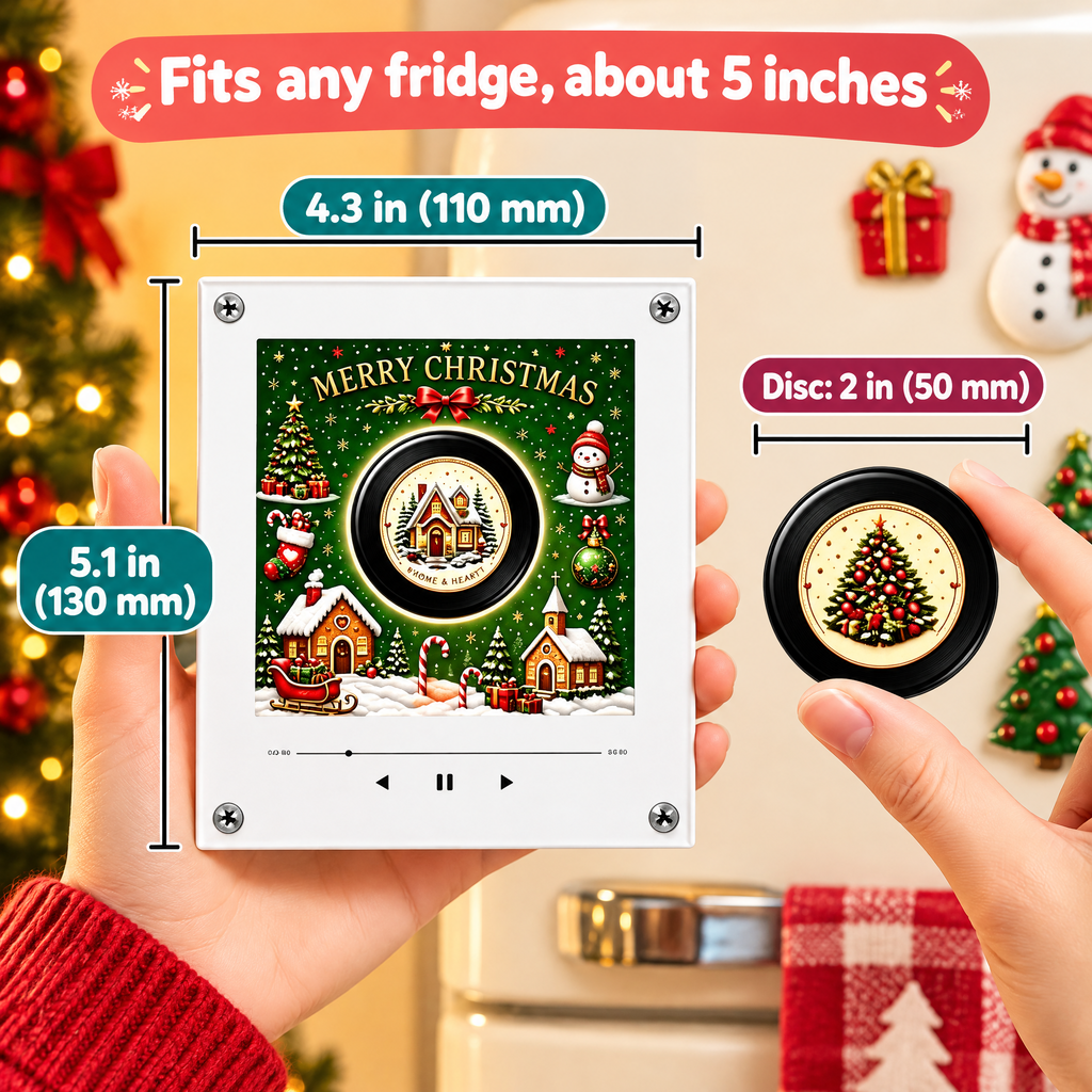 Smart Christmas Mini Record Magnet — product photo 8 of 10