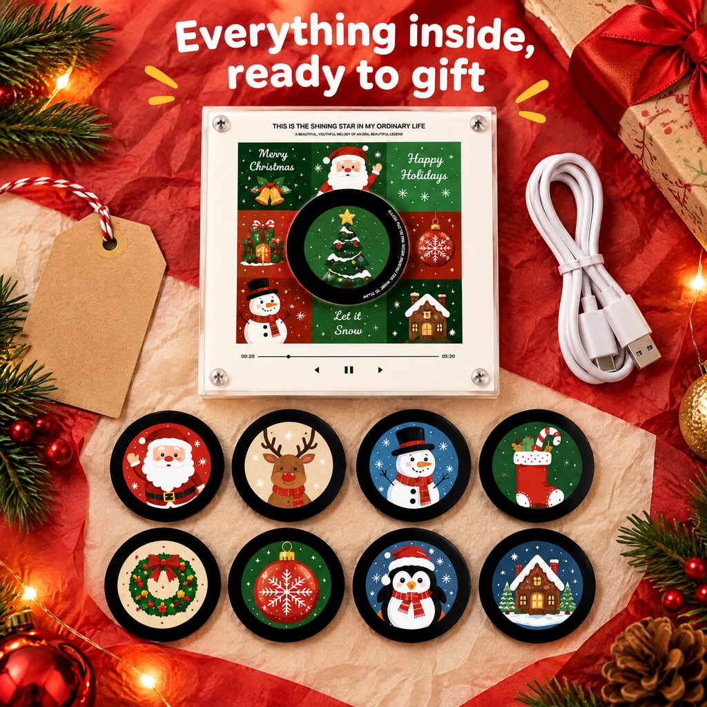 Smart Christmas Mini Record Magnet — product photo 9 of 10