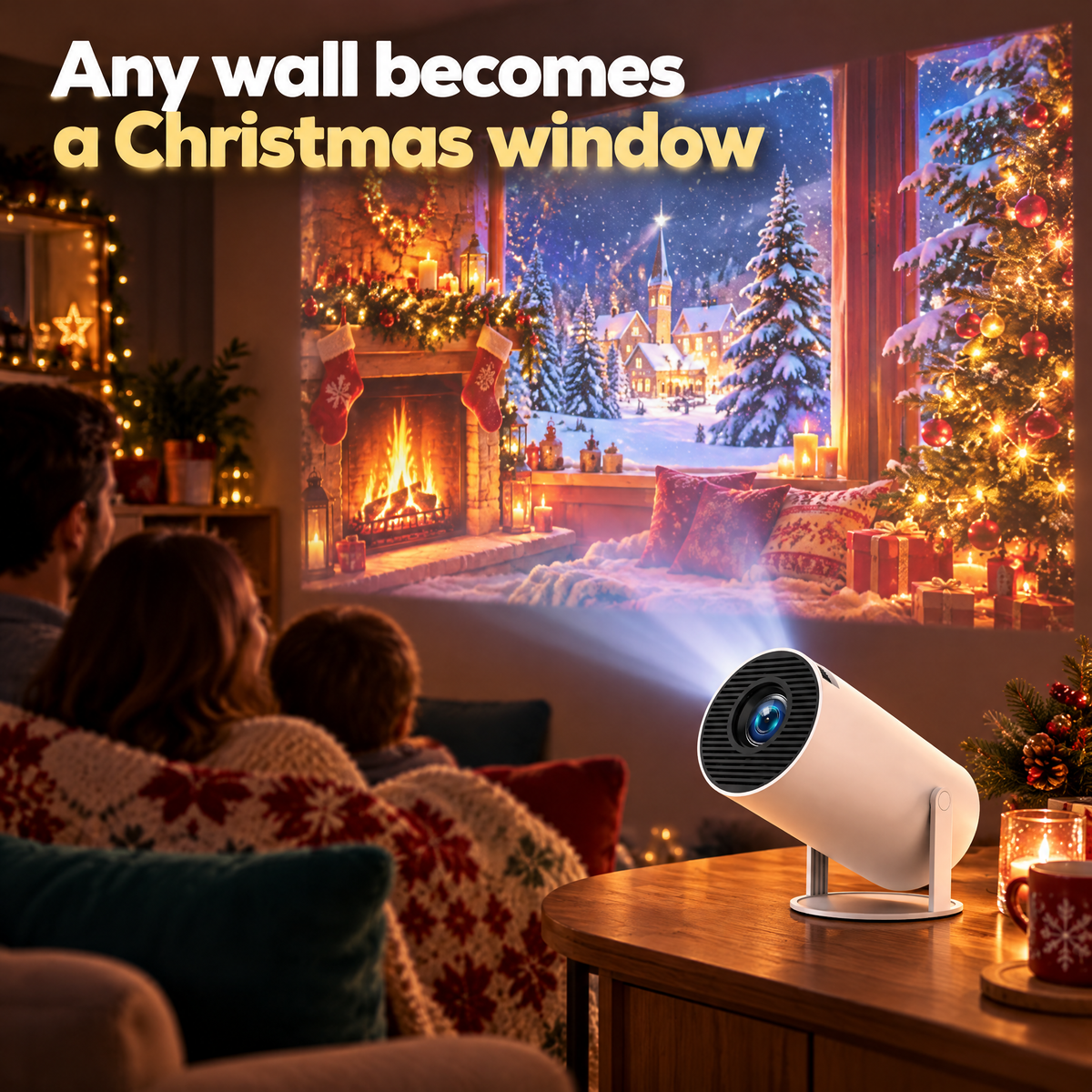 Smart Holiday Window Projector — product photo 1 of 9