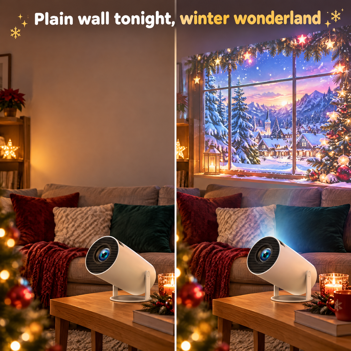 Smart Holiday Window Projector — product photo 2 of 9