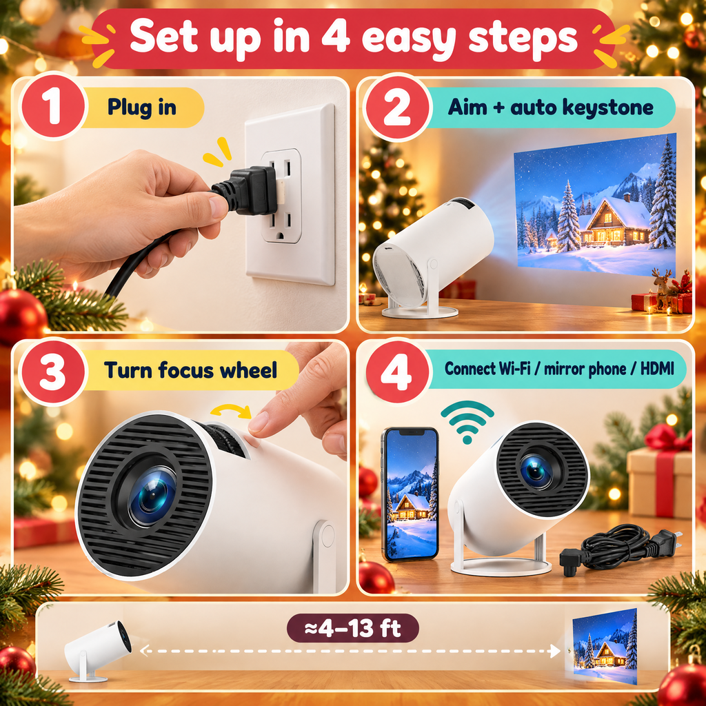 Smart Holiday Window Projector — product photo 7 of 9