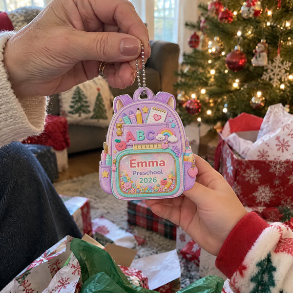 My School Year Personalized Backpack Ornament