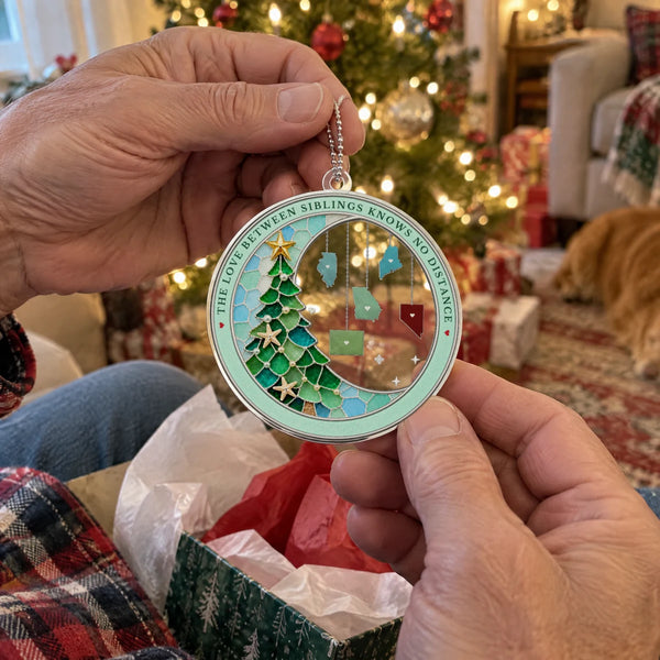 Personalized Family State Christmas Ornament