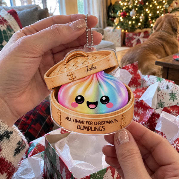Personalized Christmas Dumpling Ornament