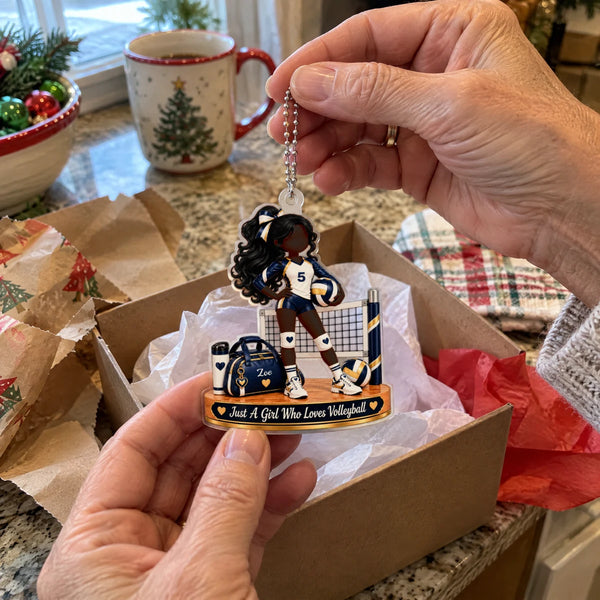Personalized Volleyball Player Christmas Keepsake Ornament