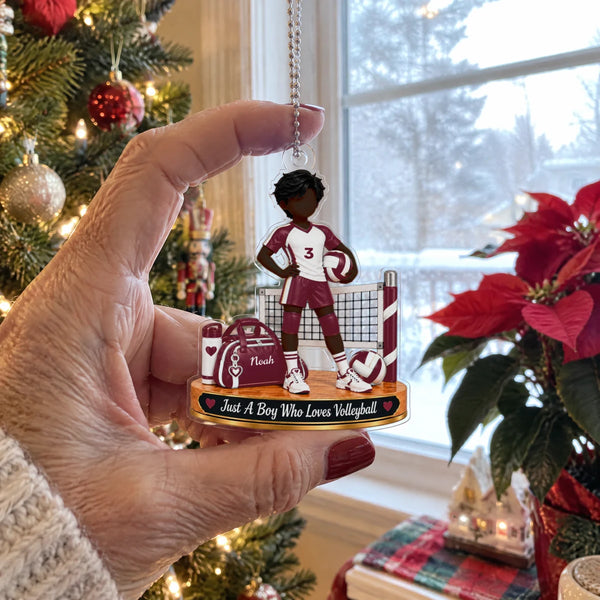 Personalized Volleyball Player Christmas Keepsake Ornament