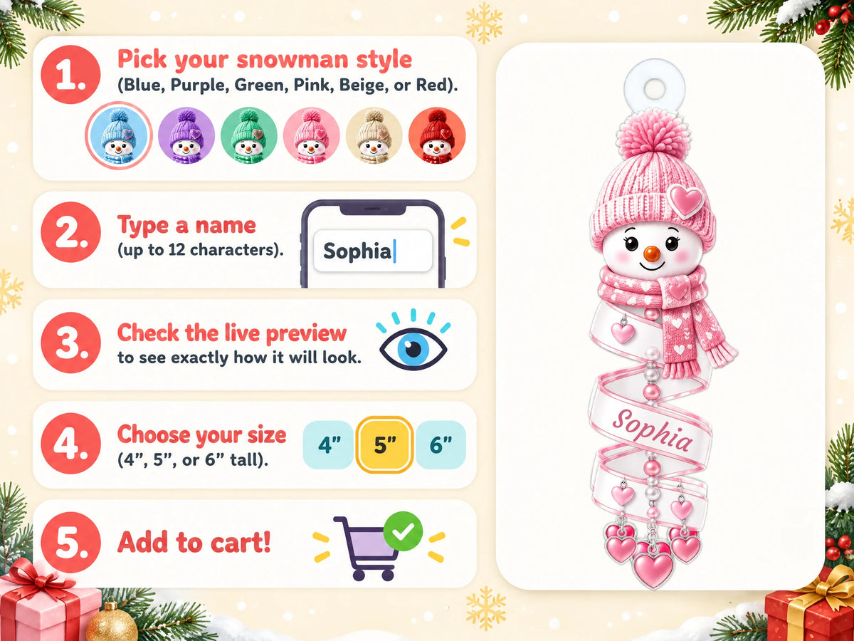 How To Personalize Your Snowman